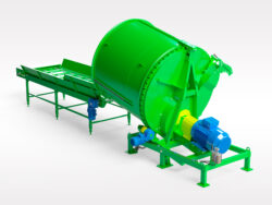 Подрібнювач соломи стаціонарний з подавальним столом