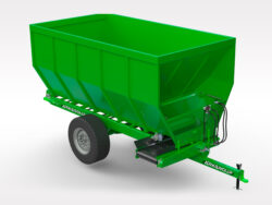 Причіпний розкидач стійлової підстилки для худоби